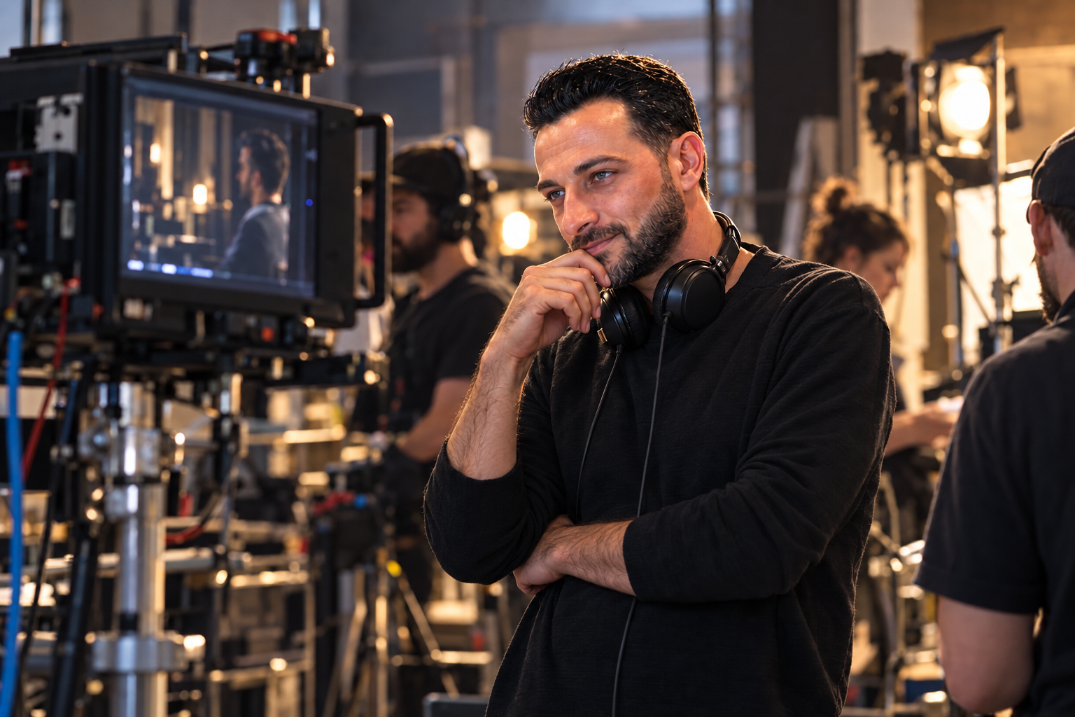 Ömer Gürkan Şimşek açık hava çekim setinde